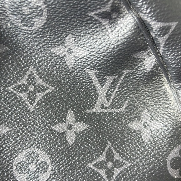 100% Authentic Louis Vuitton Keepall Bandouliere 55 Monogram Eclipse - Picture 4 of 14